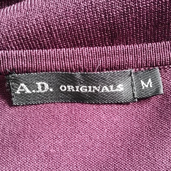 EUC Dark Plum 3/4-sleeve top - Picture 7 of 8